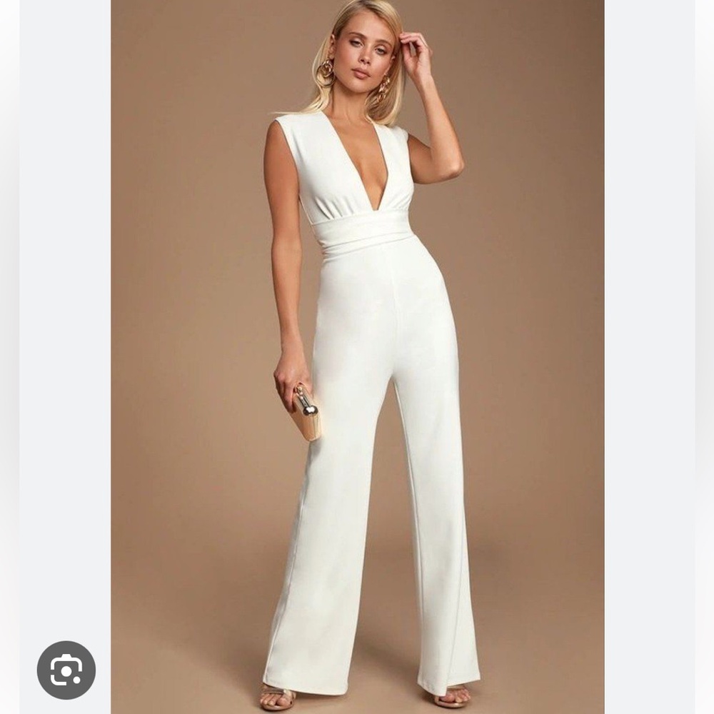 Silk Bridal Sleeveless Jumpsuit